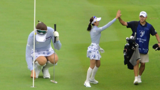 [영상] 샷이글 터졌습니다! 단숨에 언더파를 만드는 배소현 [KLPGA 메디힐 · 한국일보 1R]