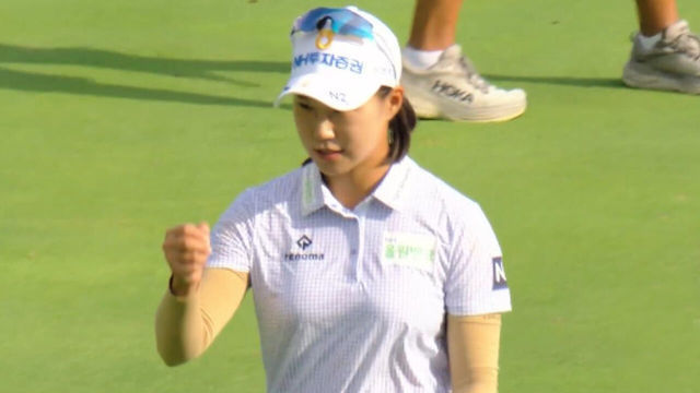 [영상] 9언더파 코스레코드! 최고의 하루를 보낸 정윤지 [KLPGA 메디힐 · 한국일보 2R]