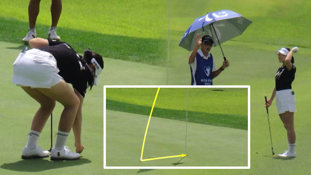 [영상] ‘90도로 꺾여 들어간 샷이글!’ 단숨에 2위로 올라선 유현조 [KLPGA 메디힐 · 한국일보 챔피언십]